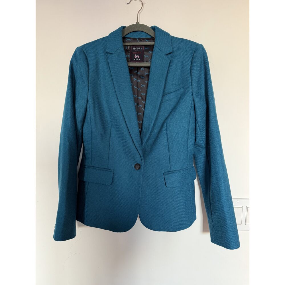 Hobbs London Teal Blazer Jacket US 6